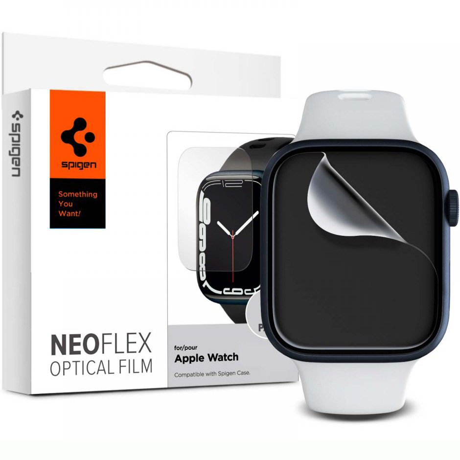 Samoregenerująca się elastyczna folia z tpu kompatybilna z etui Spigen NeoFlex dla Apple Watch 7 45mm